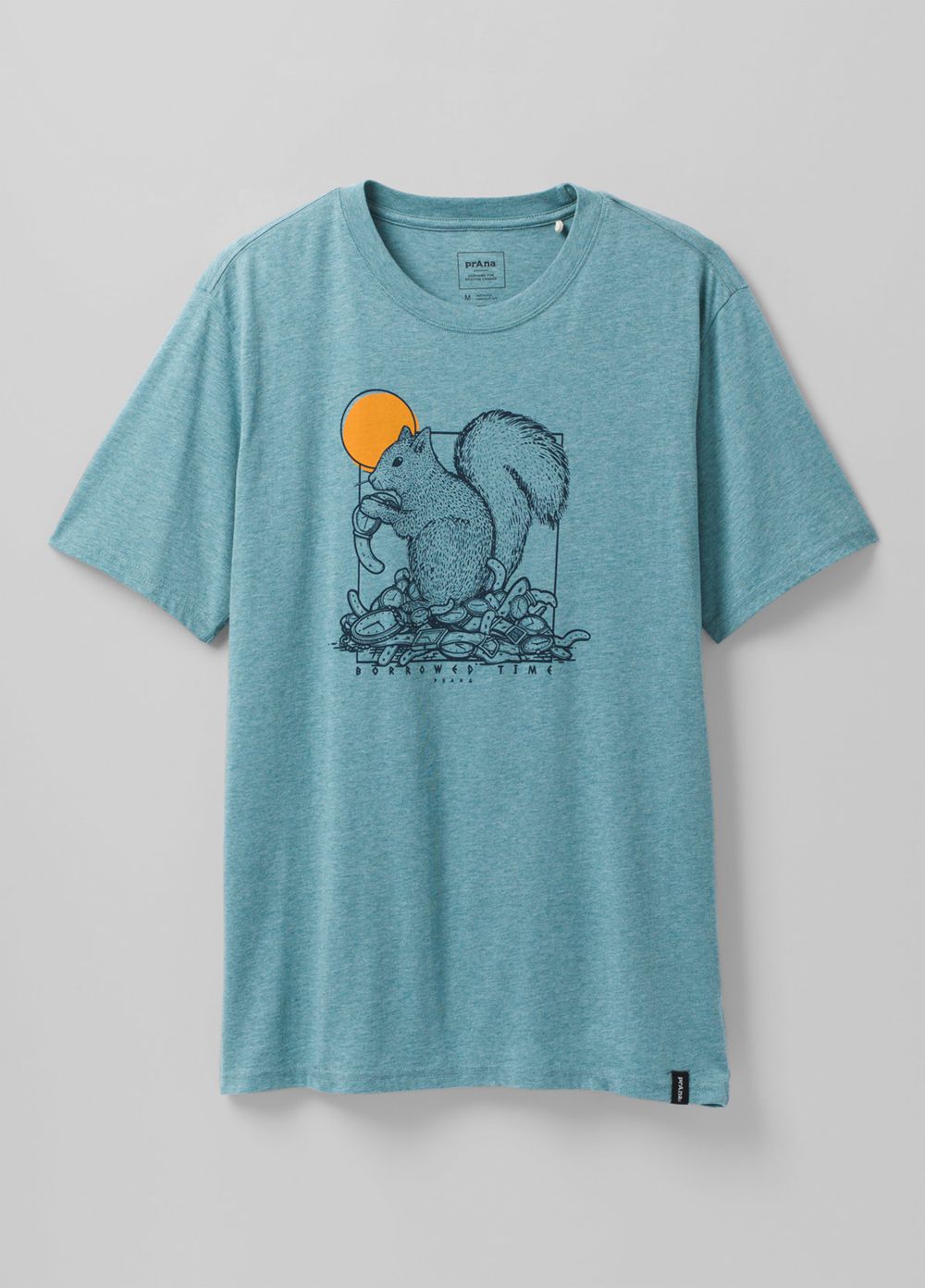 Turquoise Men's PrAna Wild Camp T-Shirts | TRWJQK597