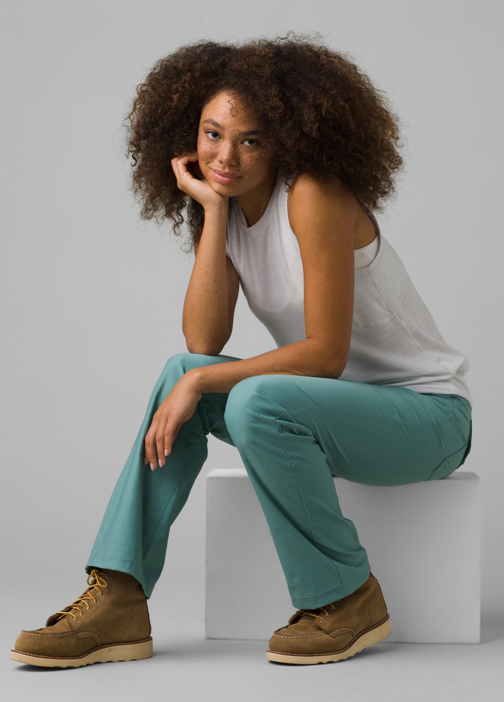 Turquoise Women's PrAna Halle II Pants | YDHQTA750