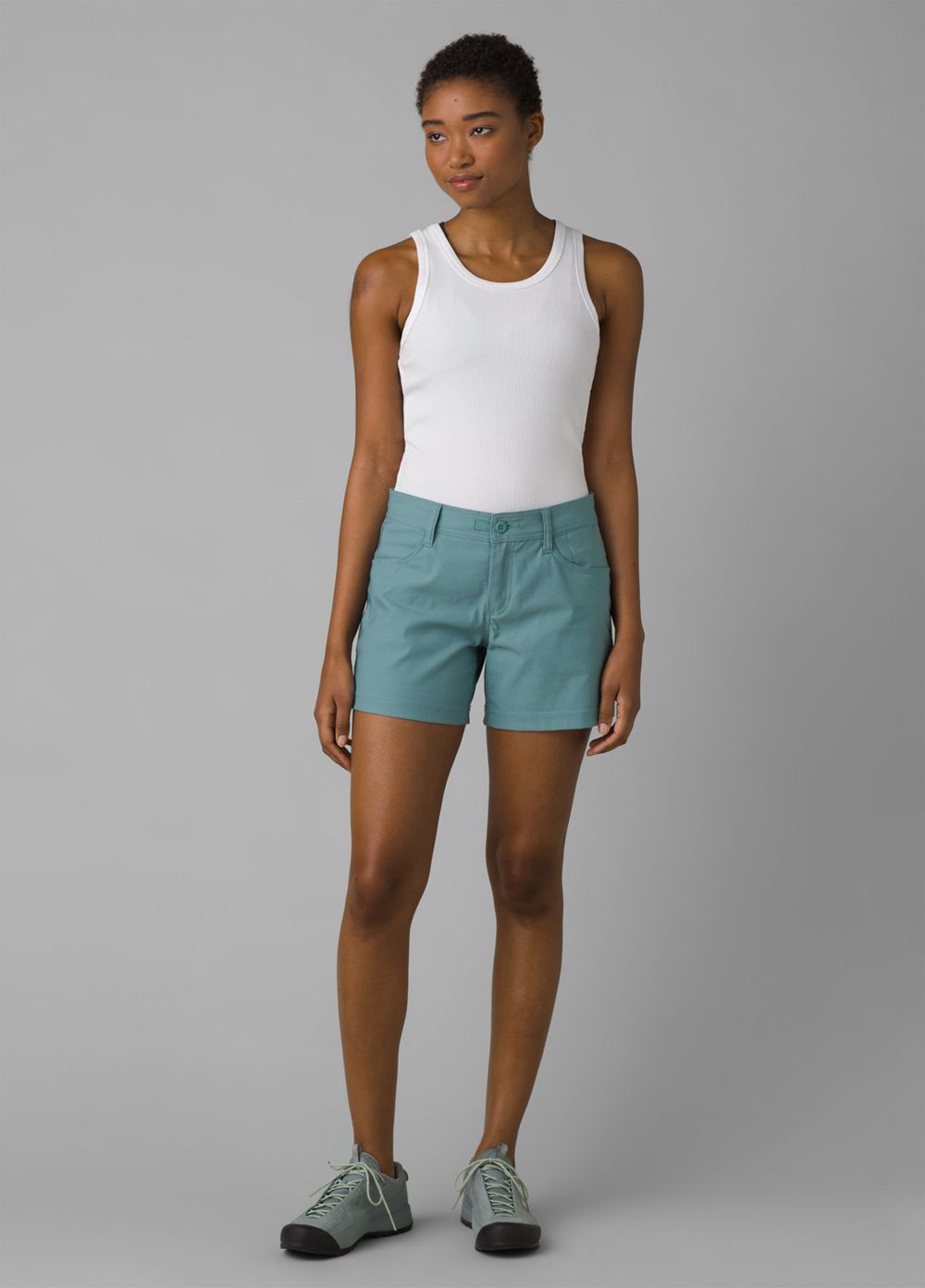 Turquoise Women's PrAna Halle II Shorts | YBUPSK903