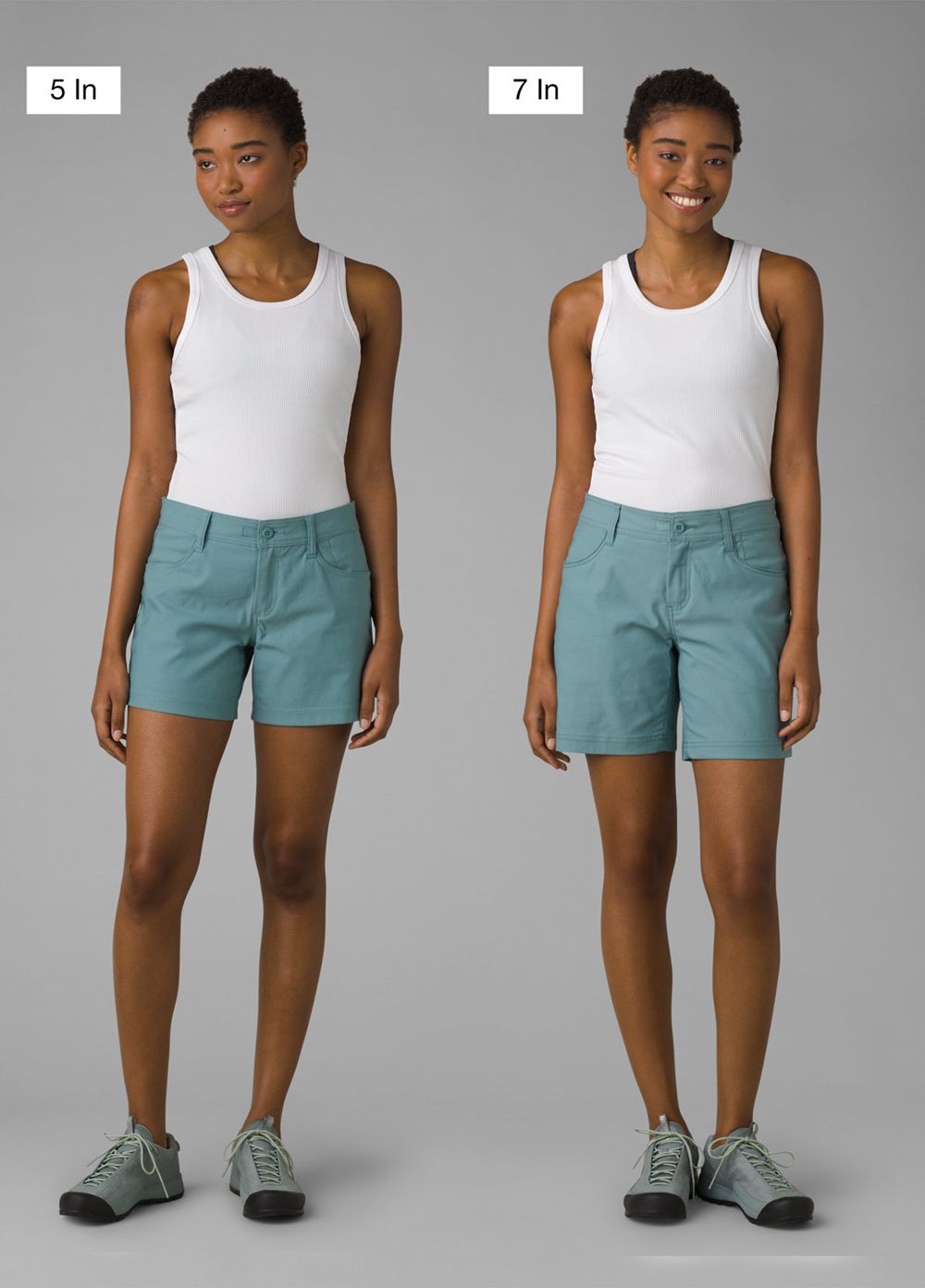 Turquoise Women's PrAna Halle II Shorts | YBUPSK903