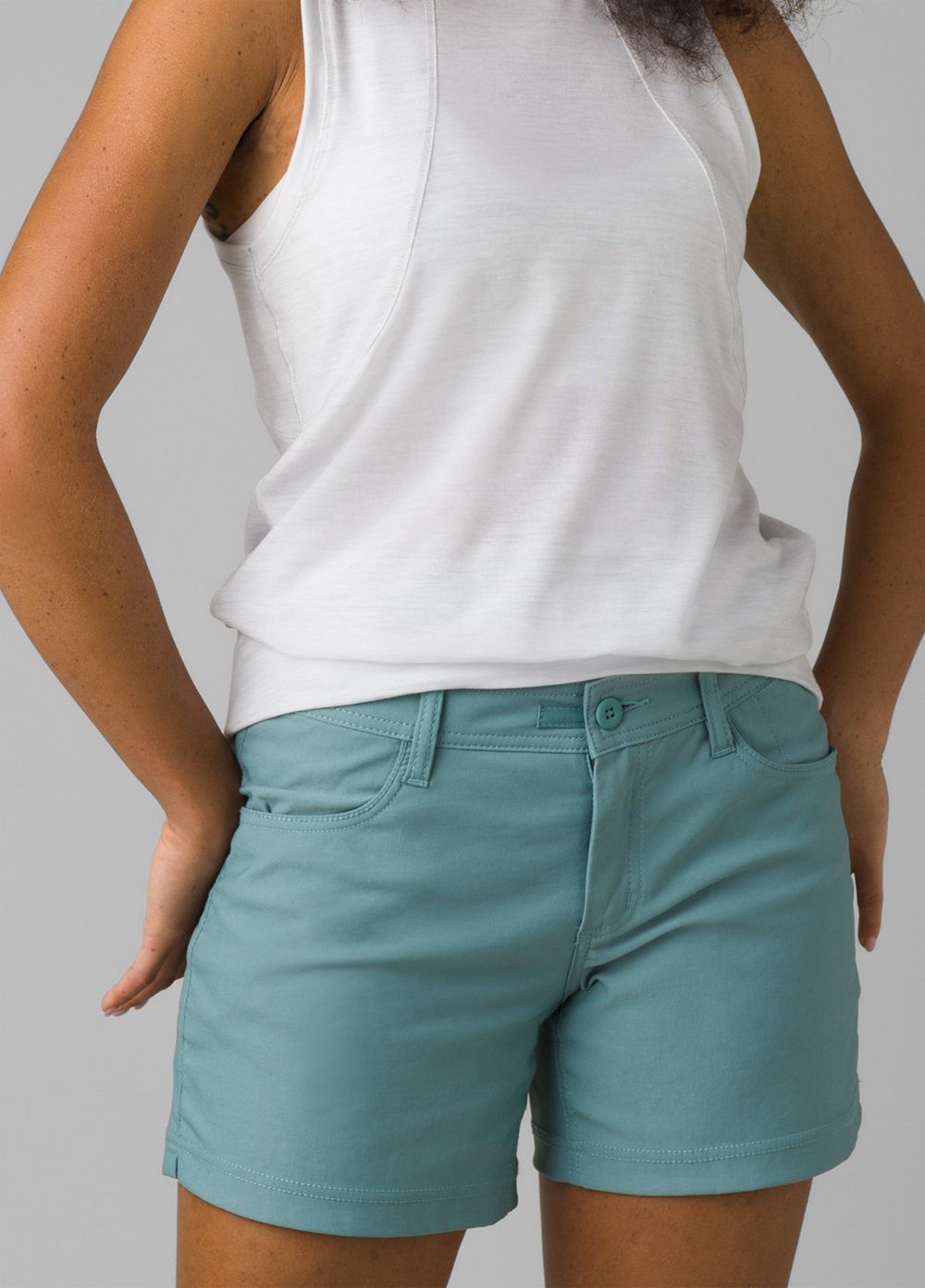 Turquoise Women\'s PrAna Halle II Shorts | YBUPSK903