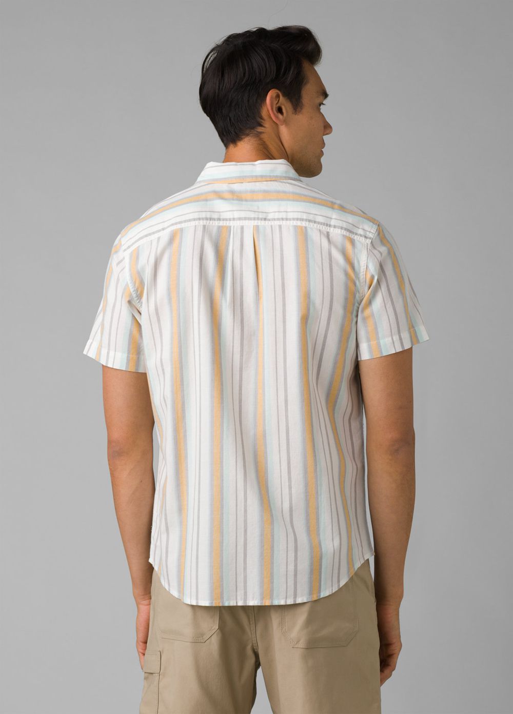 White Men's PrAna Groveland Shirts | LWYZDS568