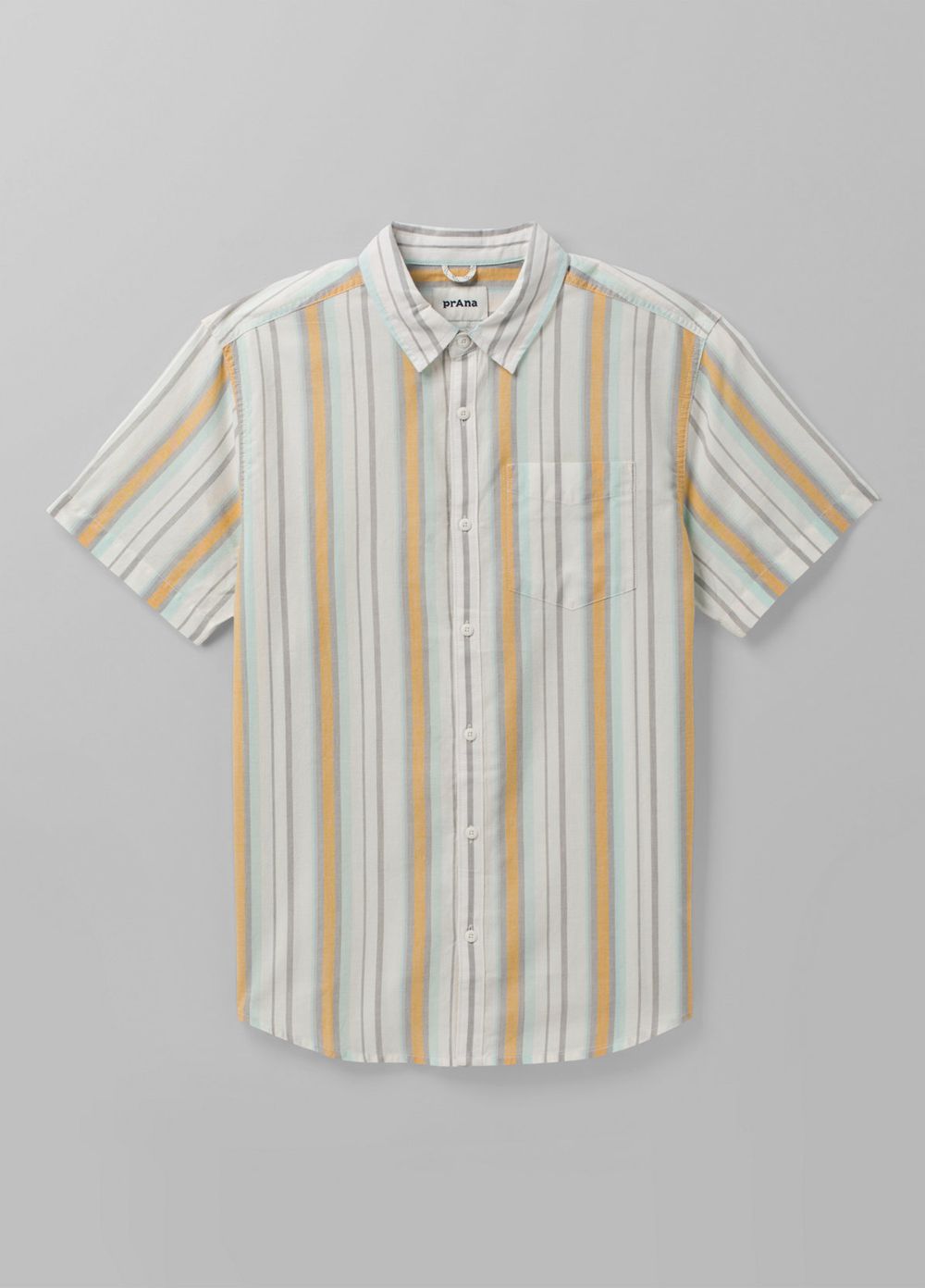 White Men's PrAna Groveland Shirts | LWYZDS568