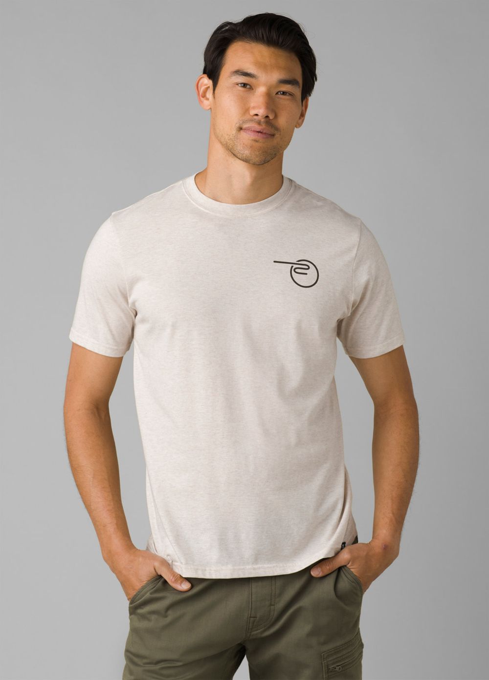 White Men's PrAna Mountain Maven Short Sleeve T-Shirts | MPJYBF915