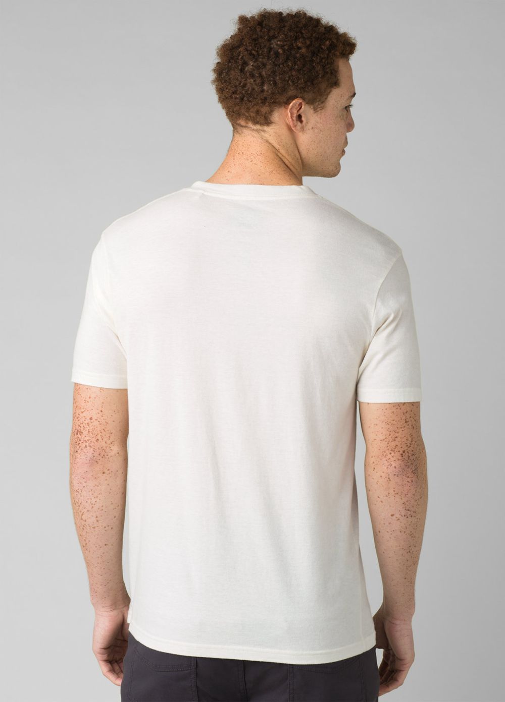 White Men's PrAna V-Neck T-Shirts | IDMESY526