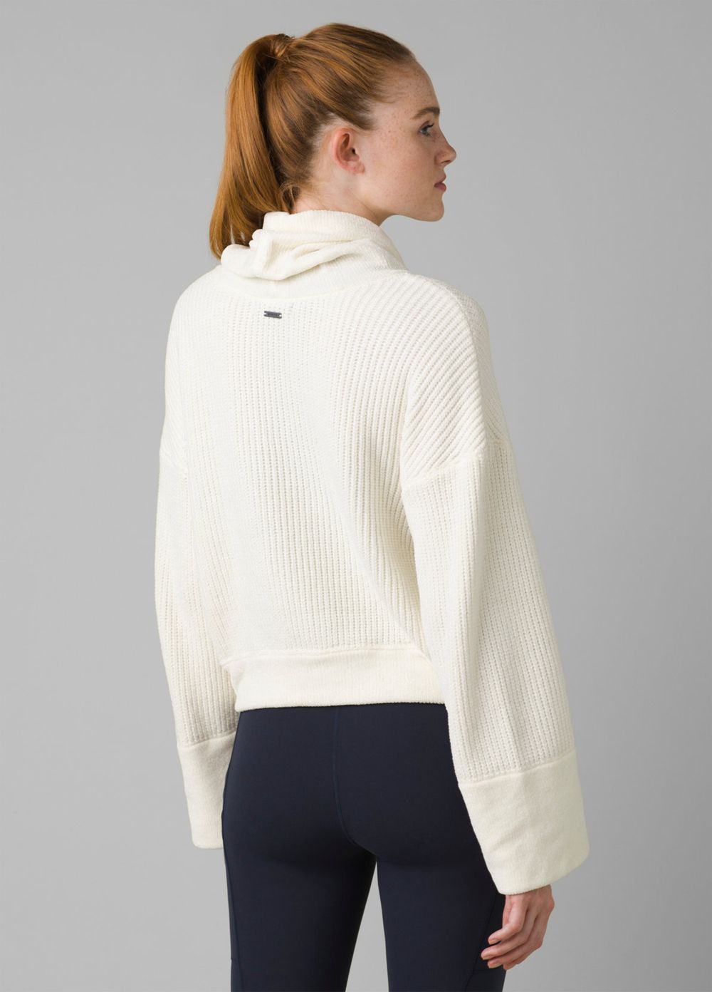 White Women's PrAna Chanavey Sweaters | HLKQIP271