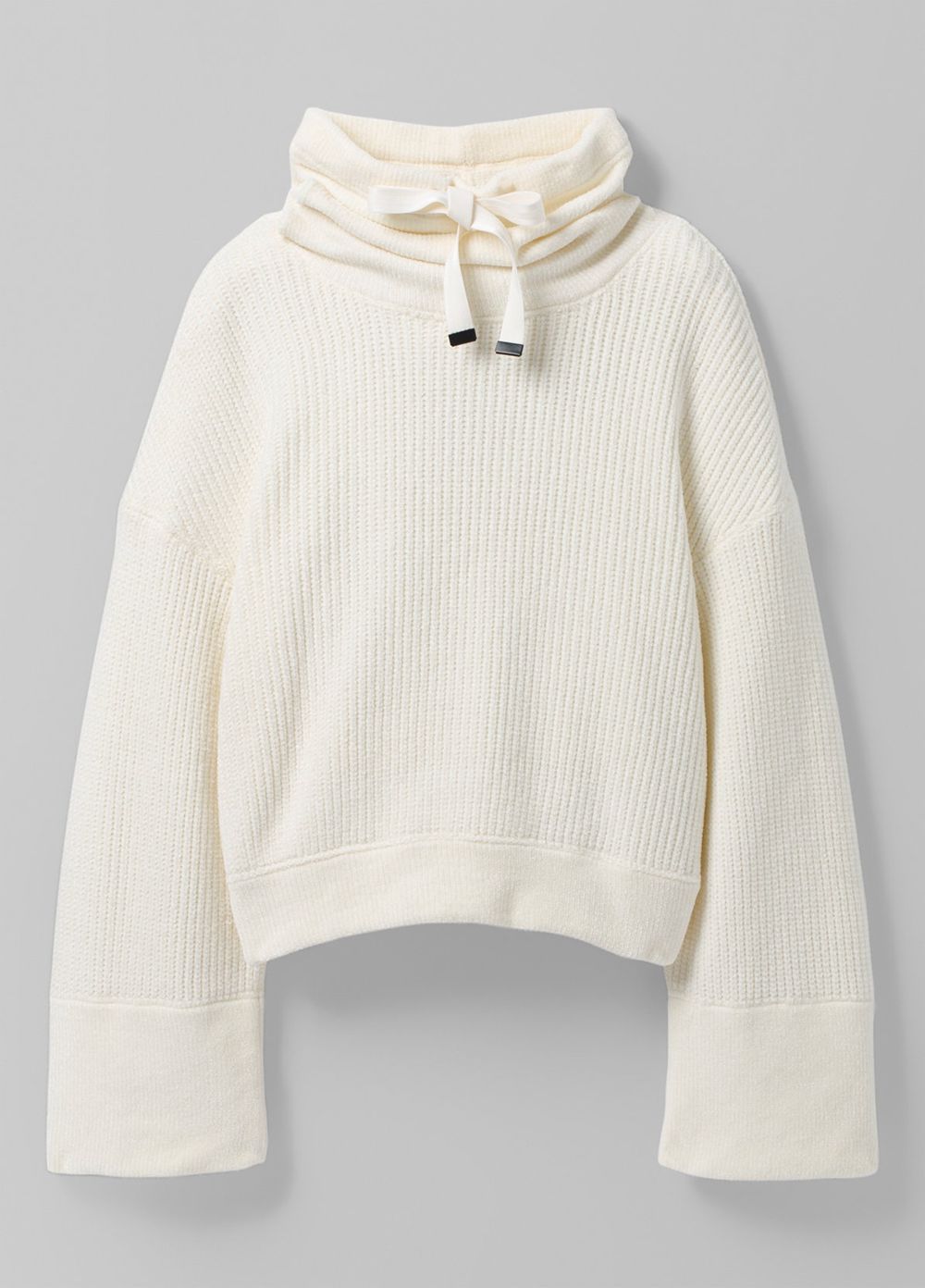 White Women's PrAna Chanavey Sweaters | HLKQIP271