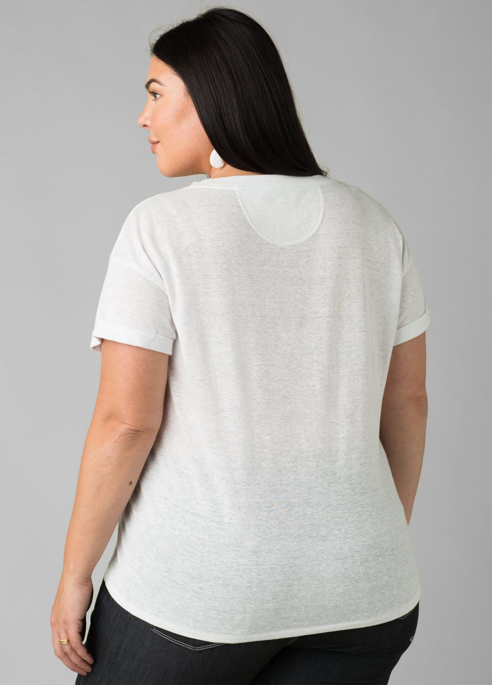 White Women's PrAna Cozy Up Plus T-Shirts | FSTQNO173