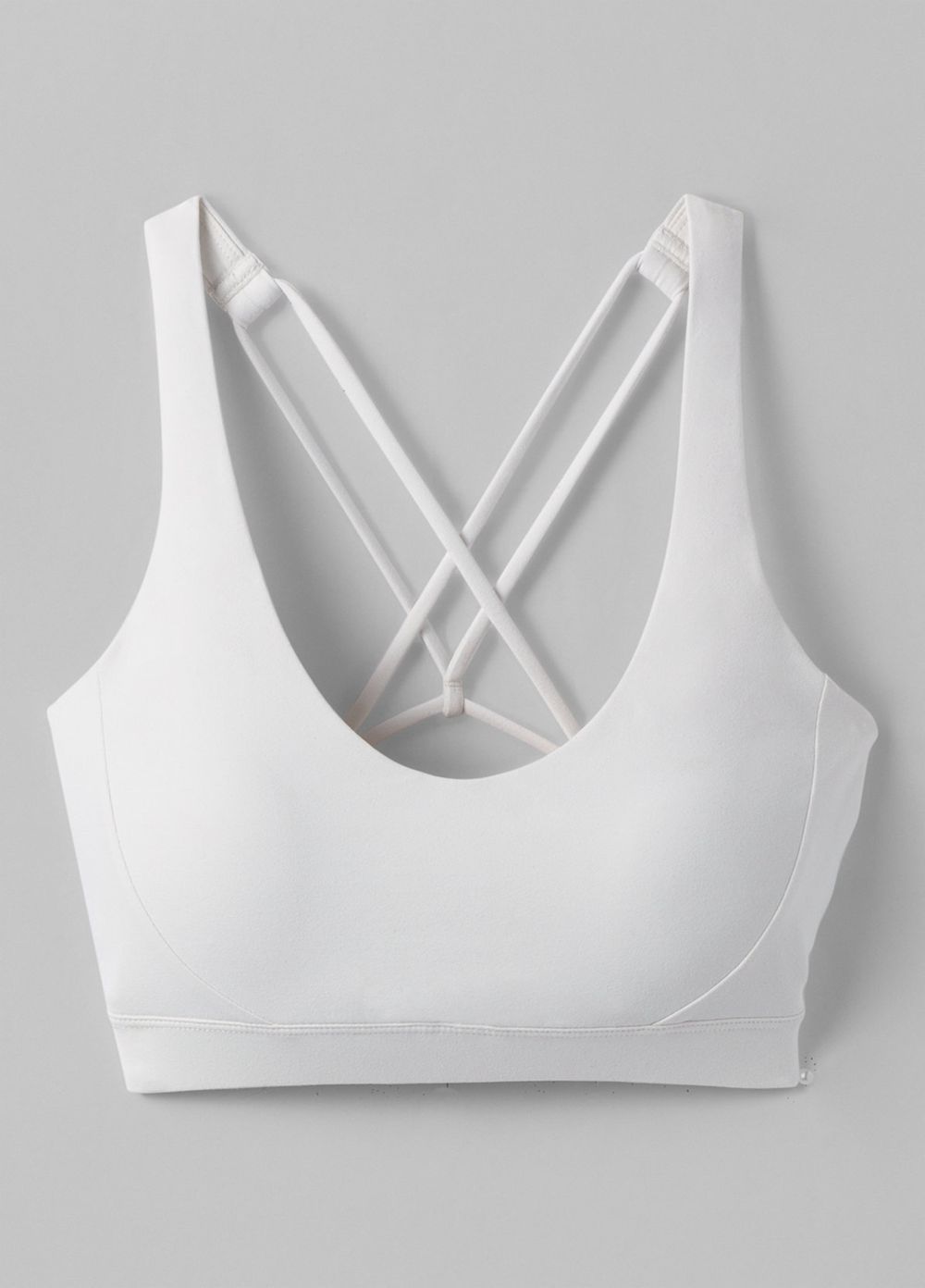 White Women's PrAna Everyday Bra | EHYRFL012