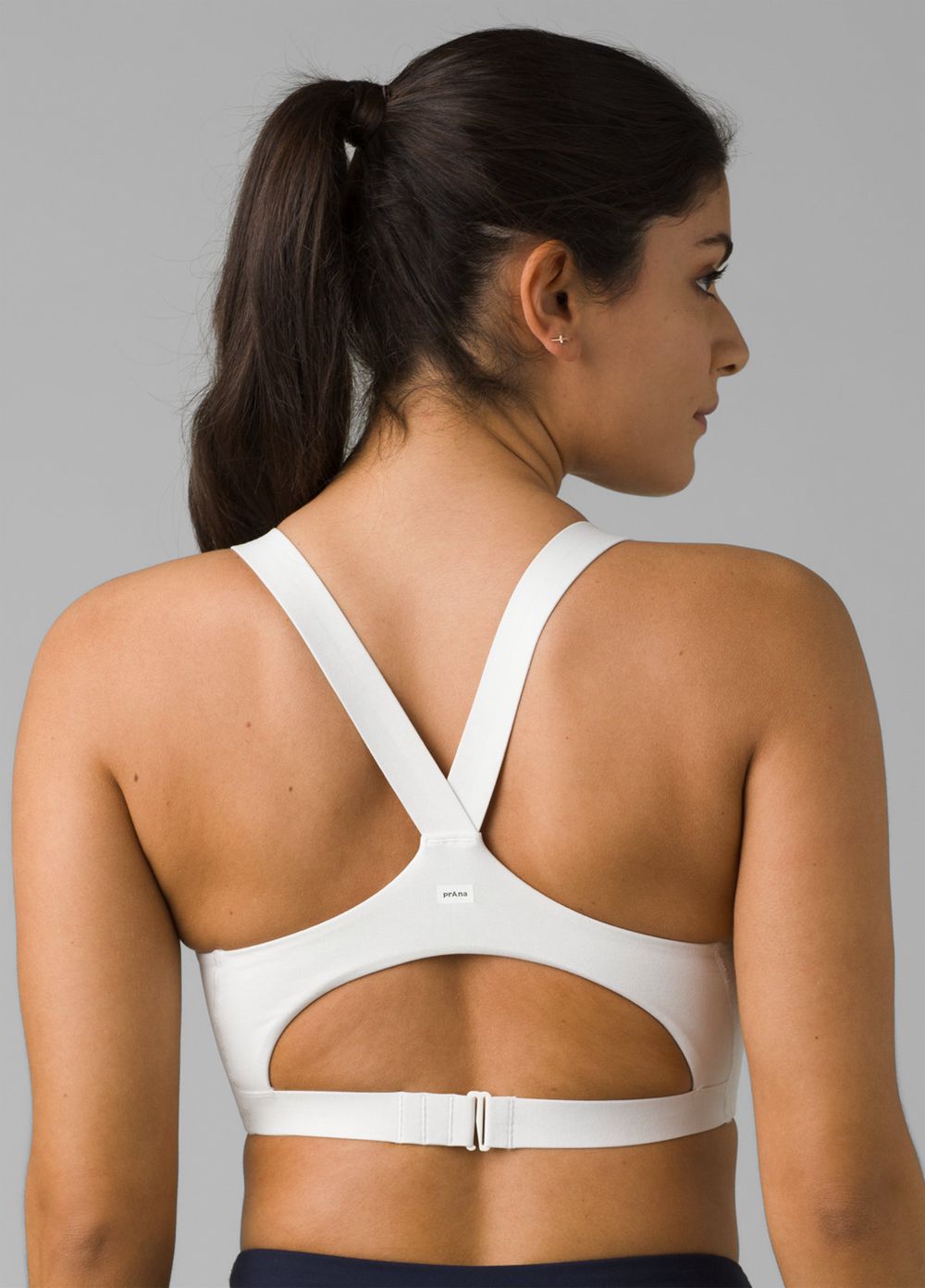 White Women's PrAna Everyday Support Bra | IDPWMZ410