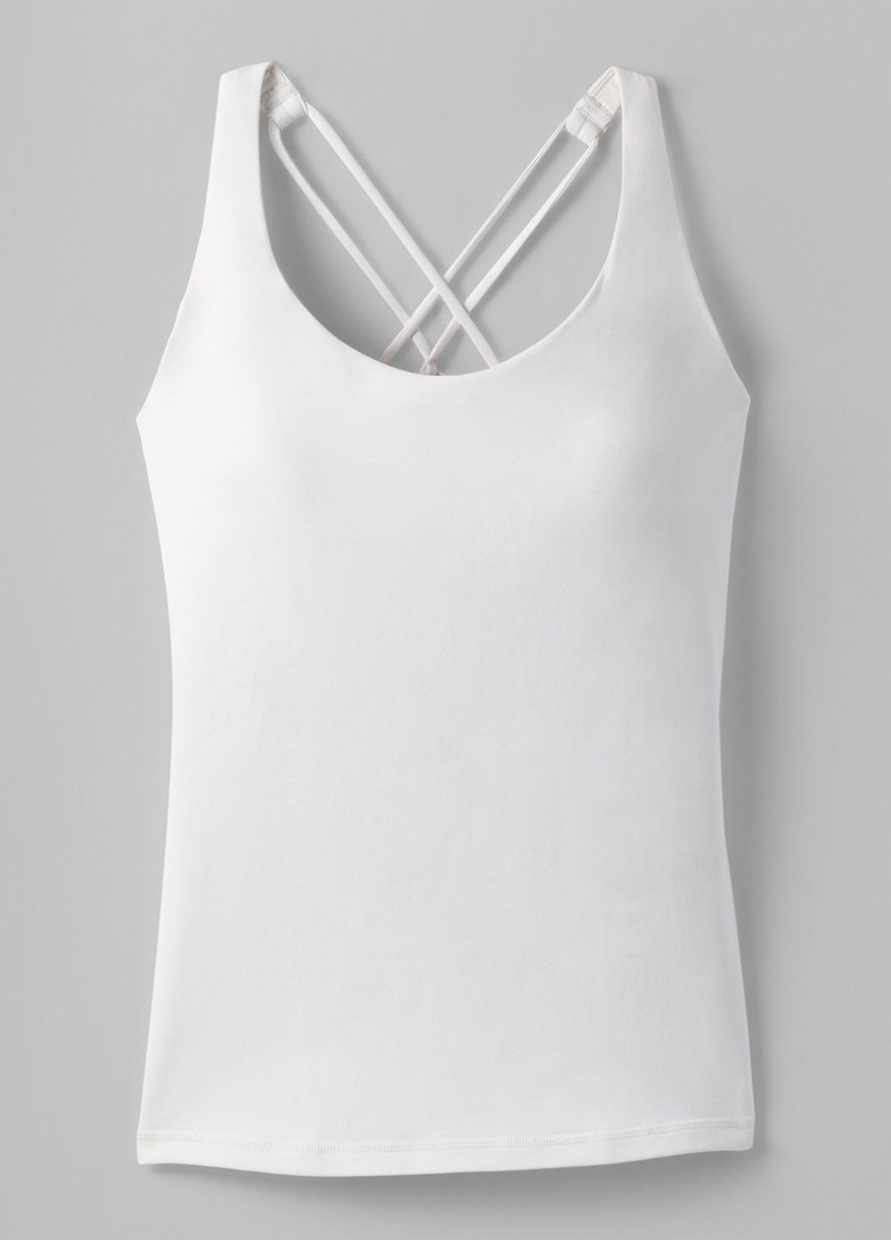 White Women's PrAna Everyday Tank Top | LCMSJW173