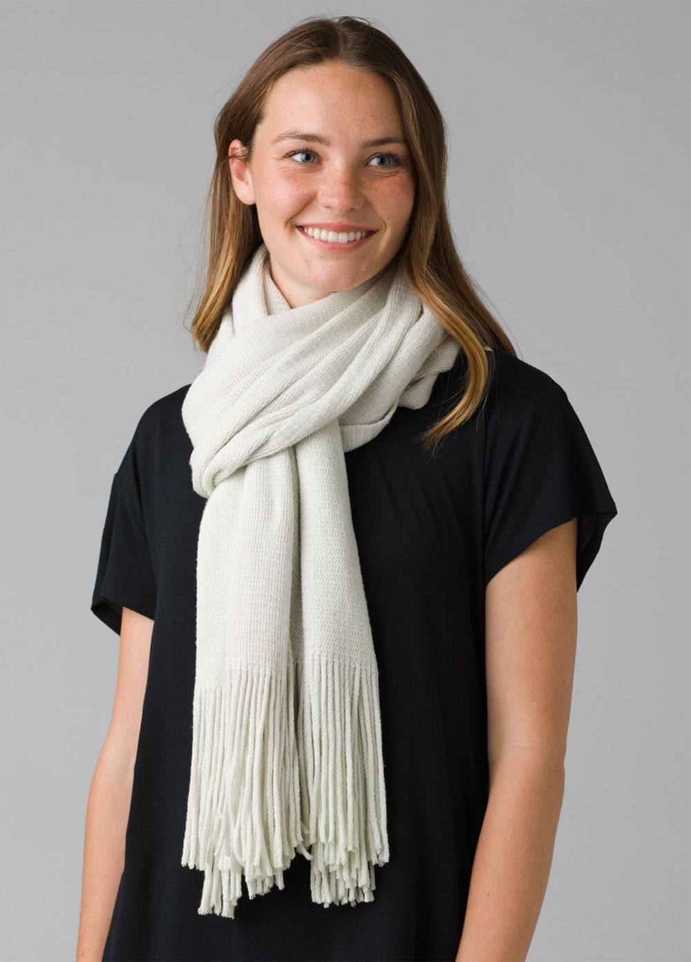 White Women's PrAna Karsee Scarf | UDTRSV837