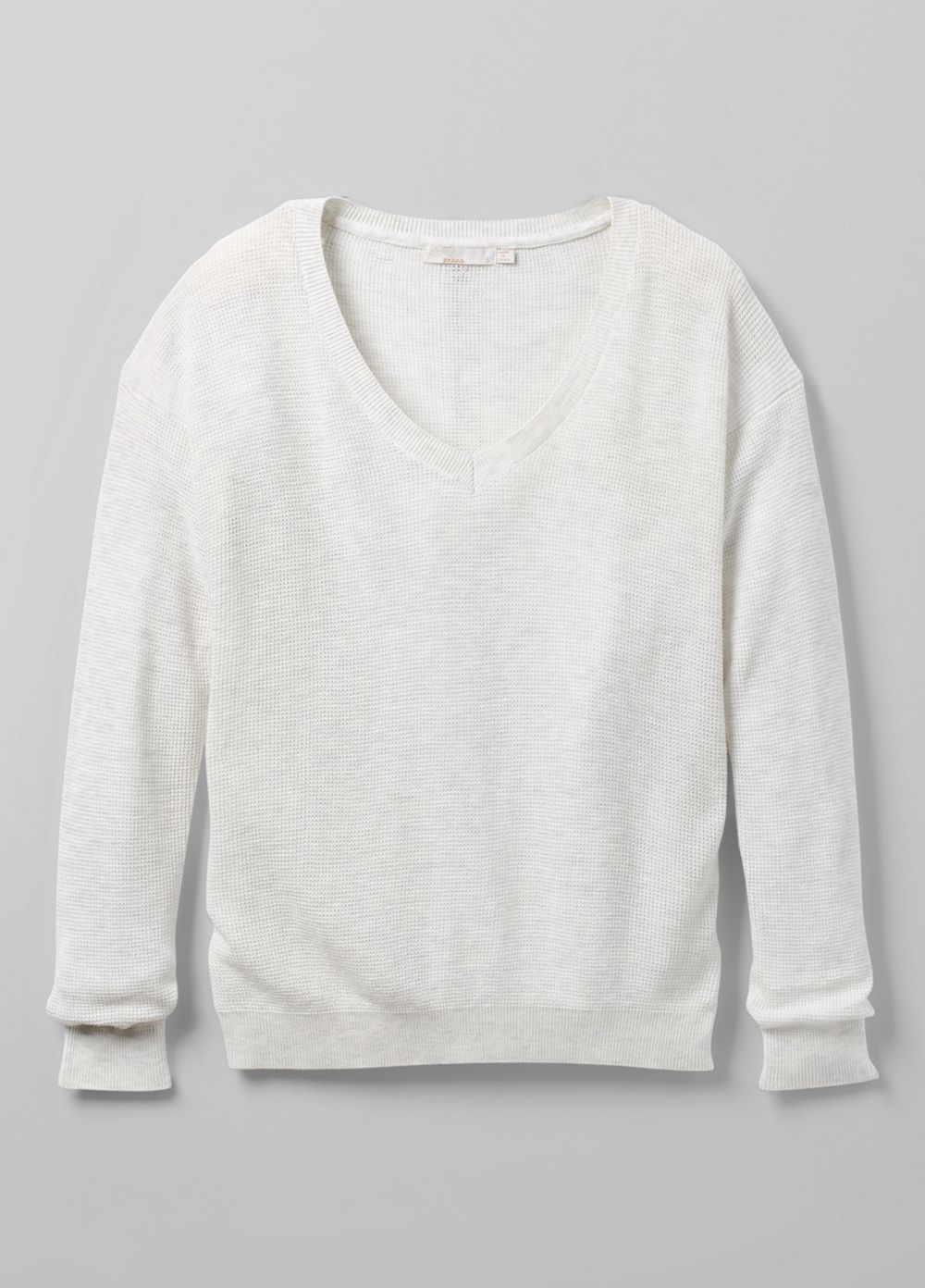 White Women's PrAna Milani V-Neck Sweaters | NSWYMH460