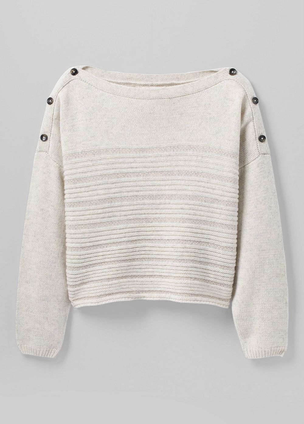 White Women's PrAna Phono Sweaters | JZIEPT639