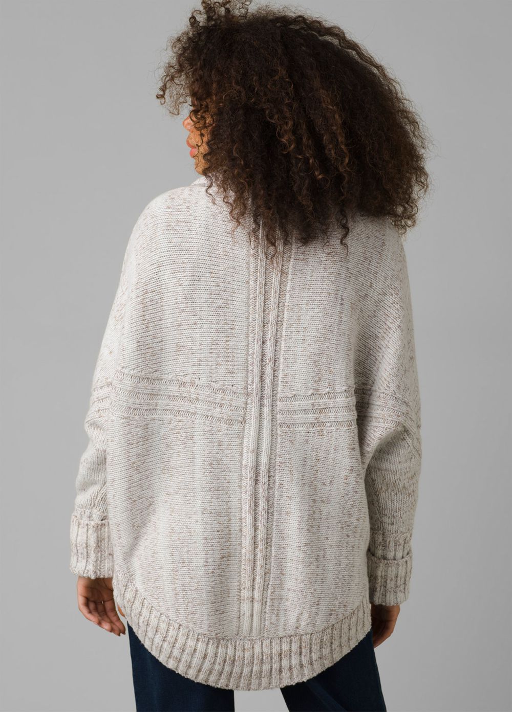 White Women's PrAna Ridge Run Duster Sweaters | FTVNRL864