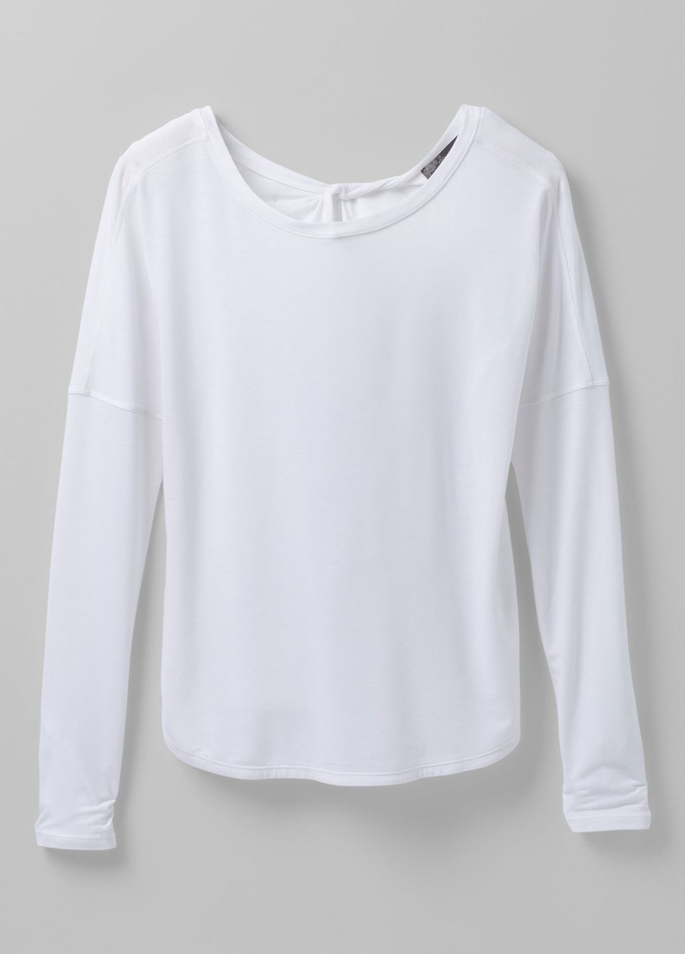 White Women's PrAna Rogue Long Sleeve T-Shirts | MSDARP086