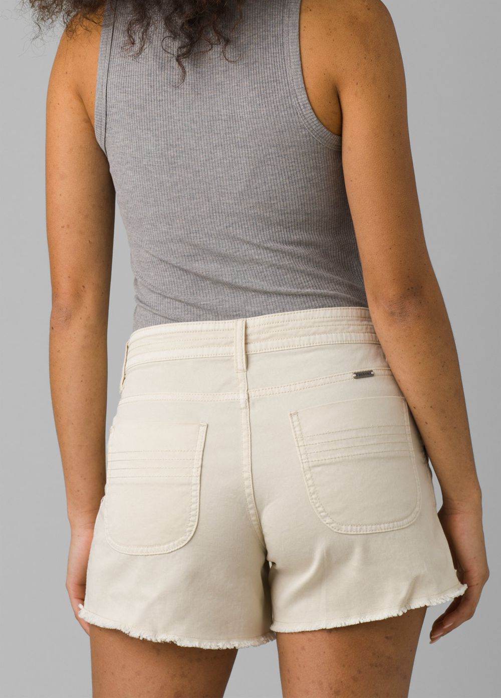 White Women's PrAna Sancho Shorts | SEMHUK150