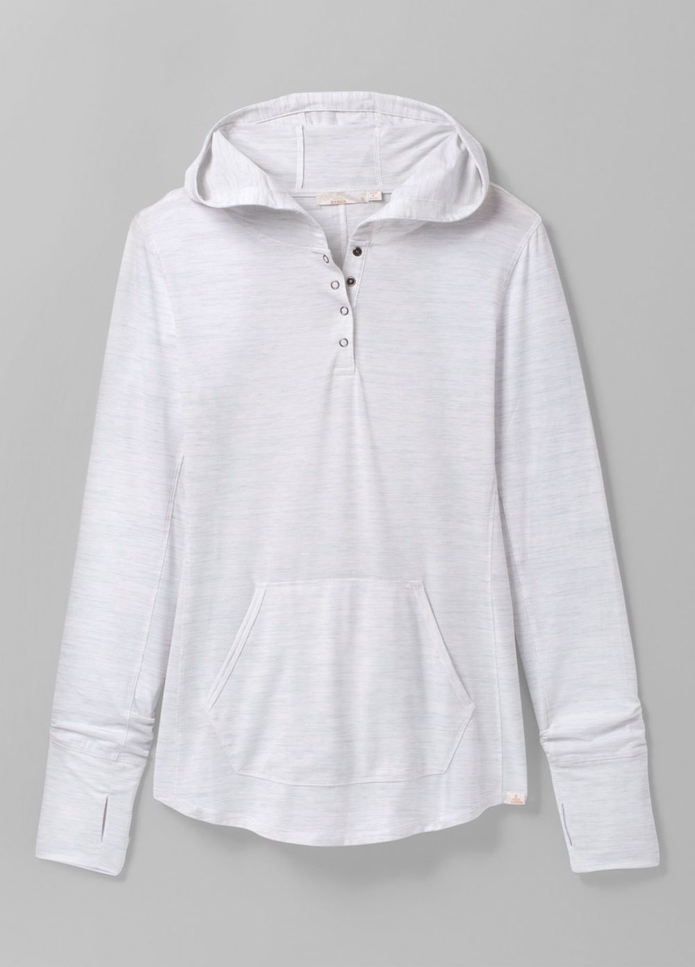 White Women's PrAna Sol Protect Hoodie | EVBDXA971