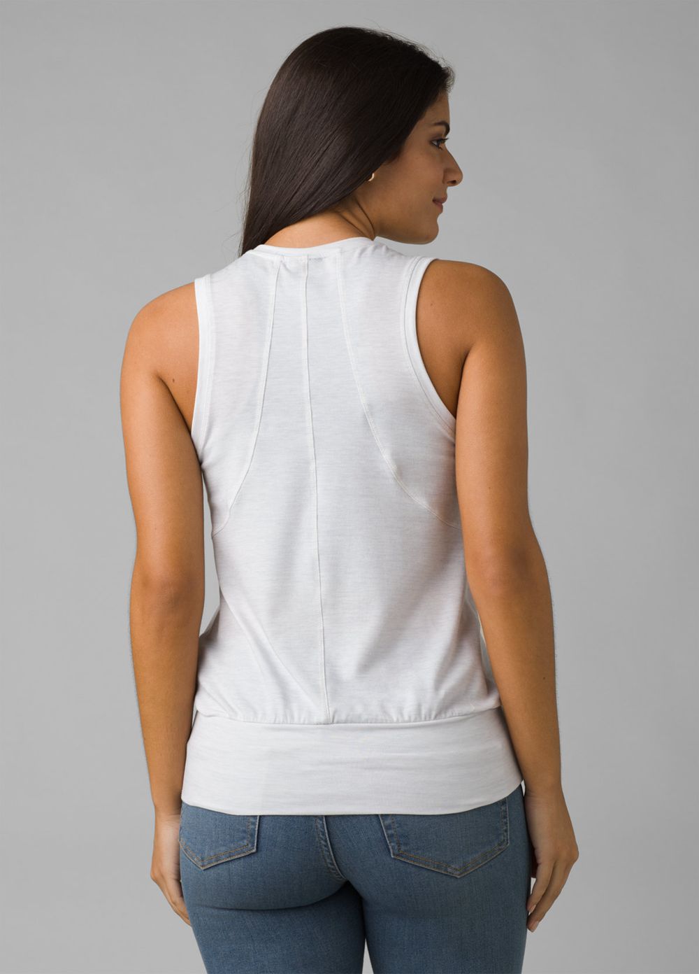 White Women's PrAna Sol Protect Tank Top | JEDTZQ890