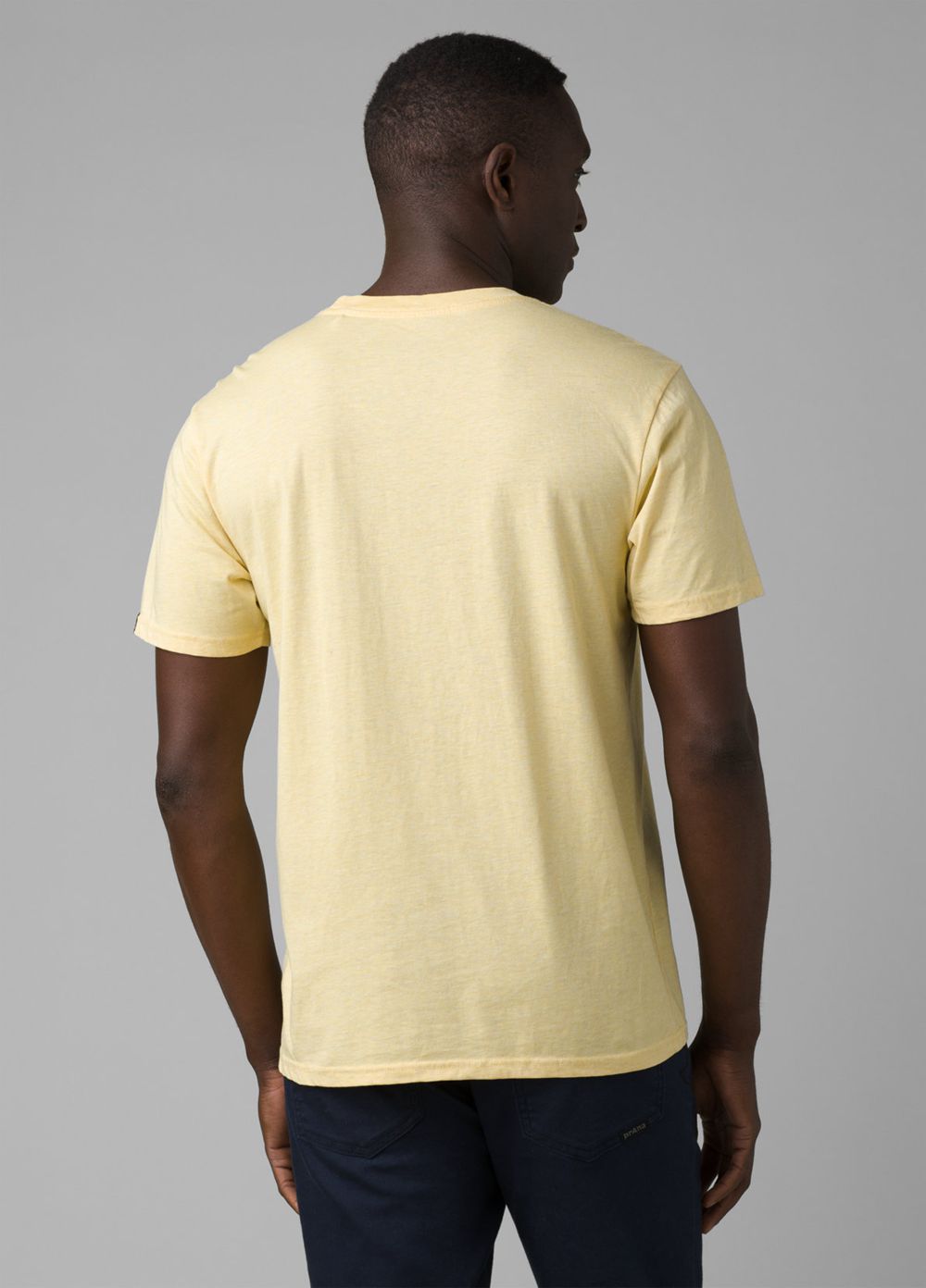 Yellow Men's PrAna Crew T-Shirts | BOQZPH289