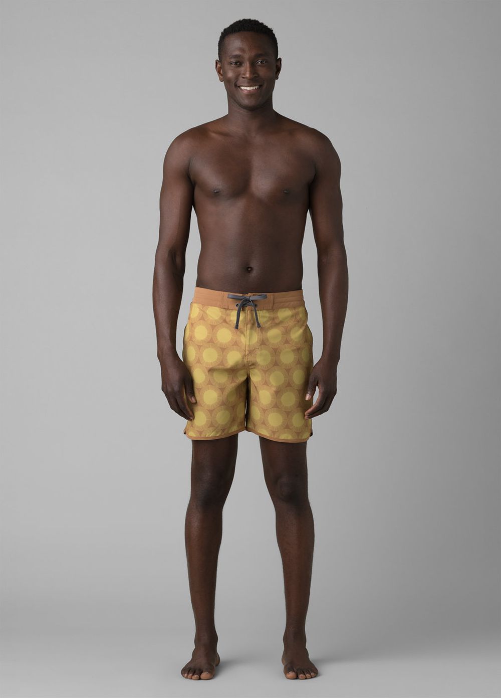 Yellow Men's PrAna Roots Studio Boardshorts | IBLWJN031