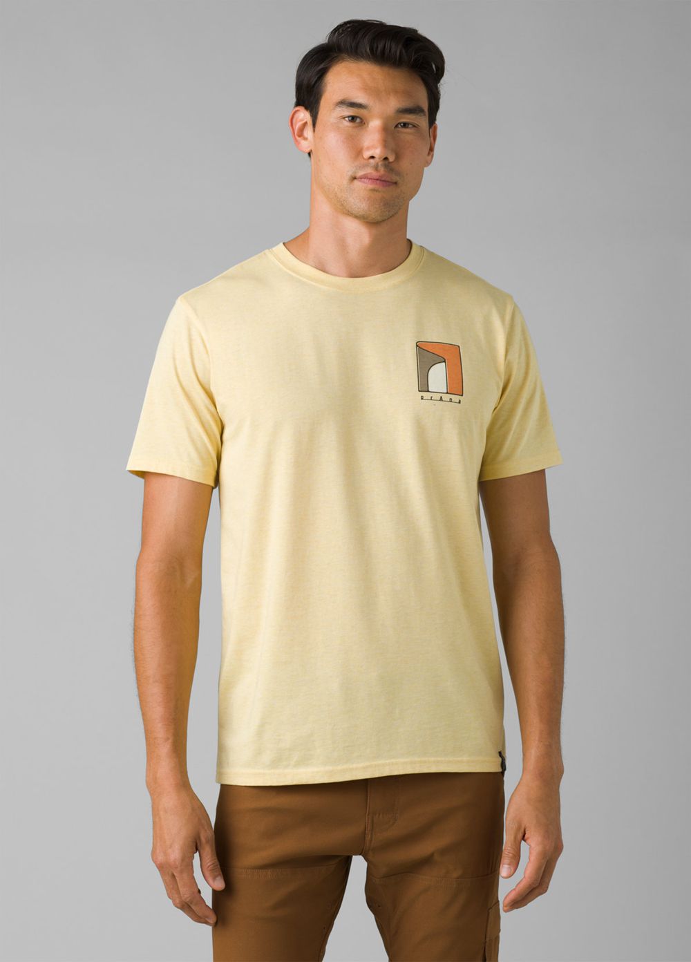 Yellow Men\'s PrAna Torreys Peak T-Shirts | OJUHQC054