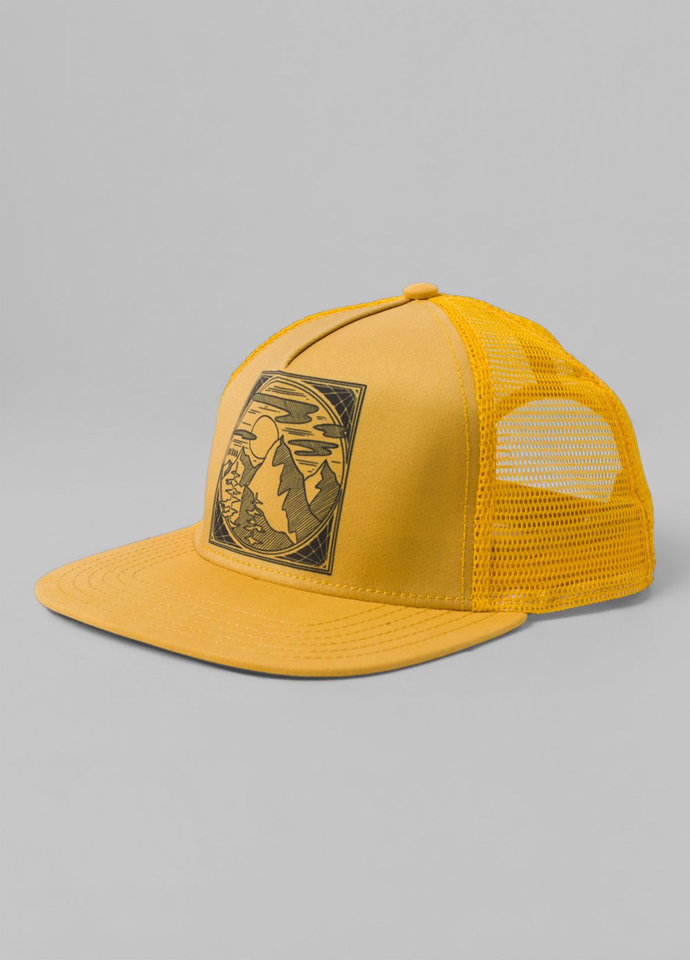 Yellow Men's PrAna Vista Trucker Hats | PHUMYB756