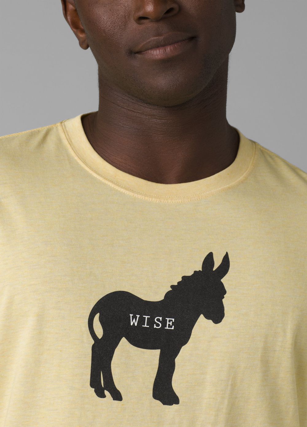 Yellow Men's PrAna Wise Ass Journeyman T-Shirts | AGRBUI794