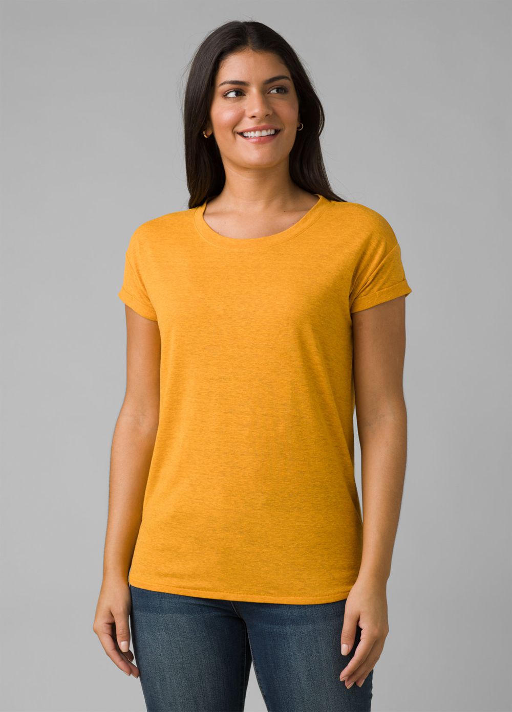 Yellow Women\'s PrAna Cozy Up T-Shirts | RGWNSF045