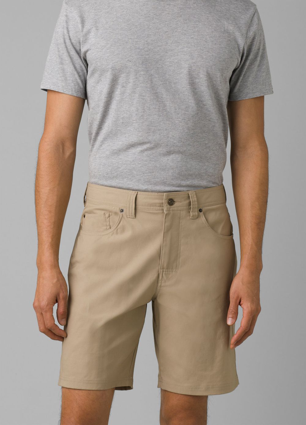 Beige Men's PrAna Brion II Shorts | HAKCIQ416