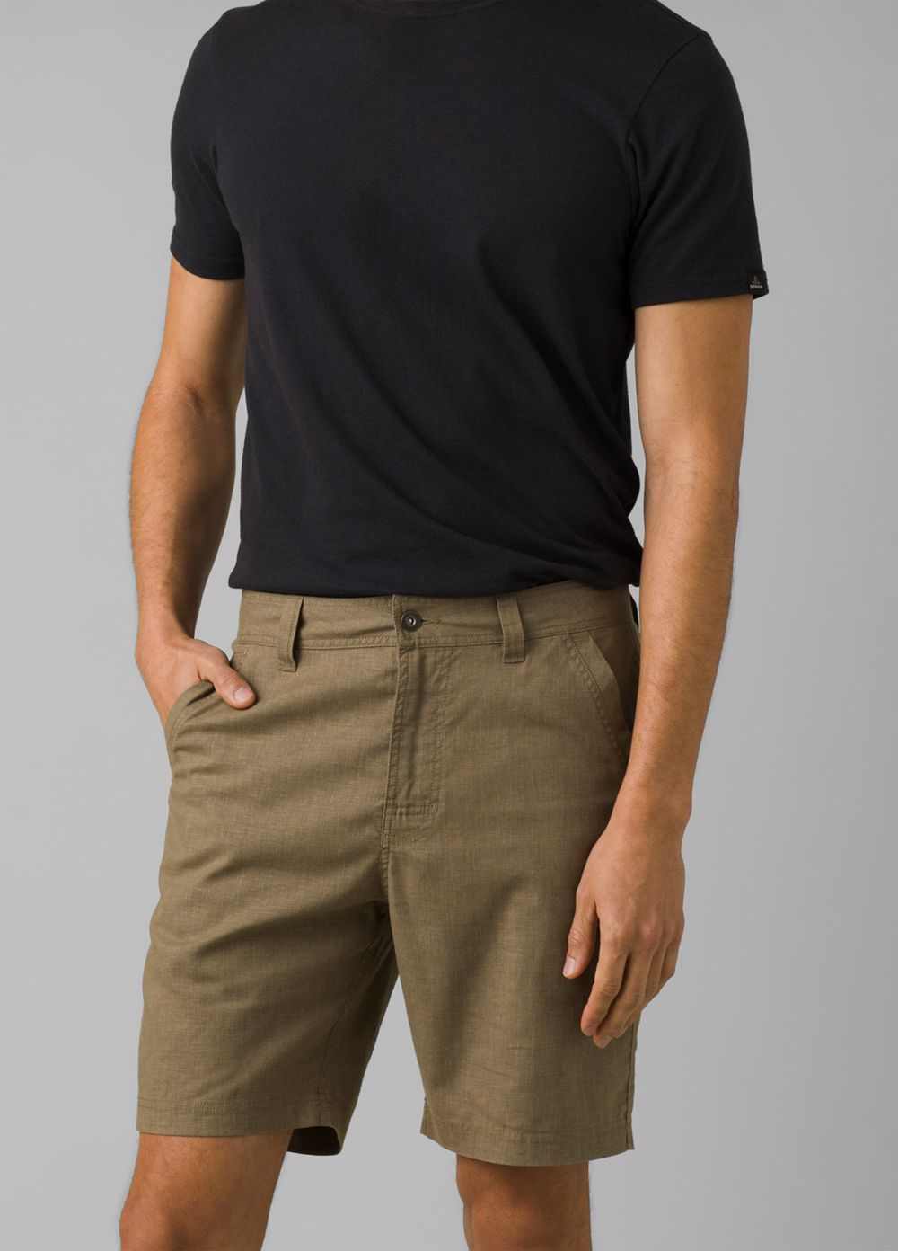 Beige Men's PrAna Furrow Shorts | PFRCNA480