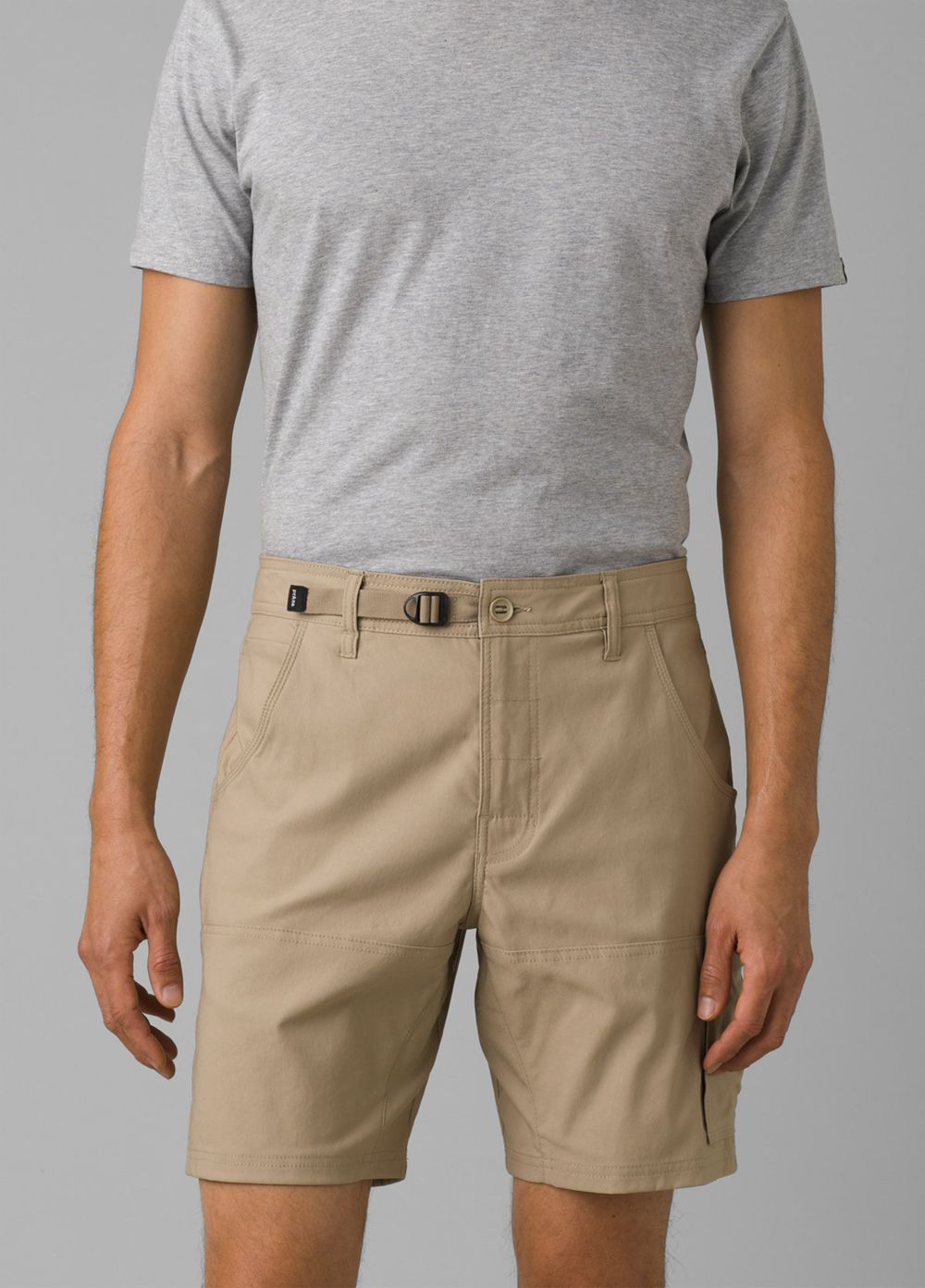 Beige Men's PrAna Stretch Zion II Shorts | FXZJEN148