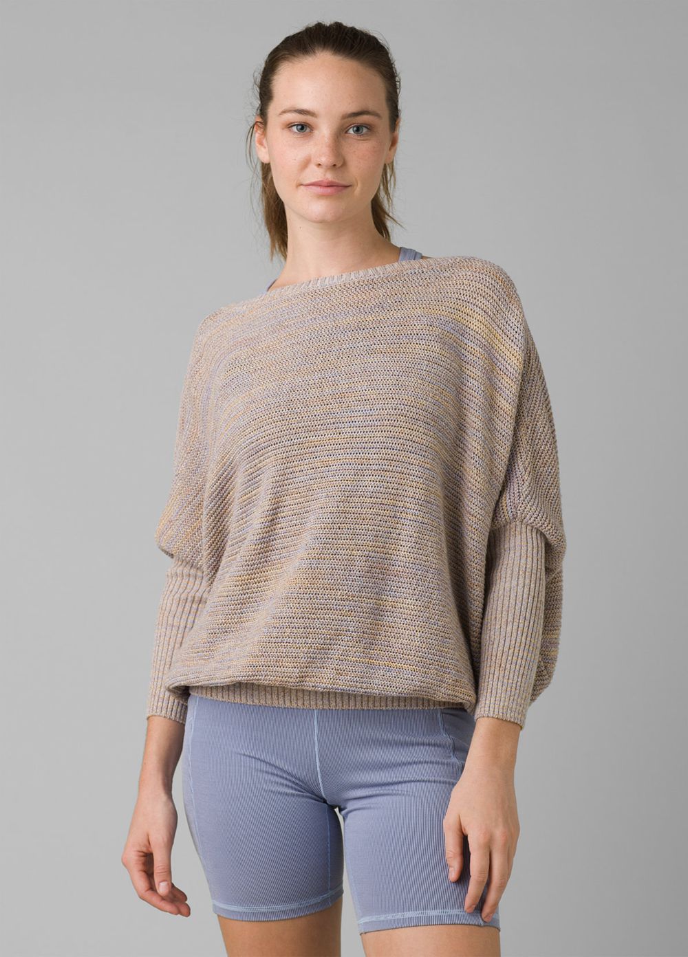 Beige Women's PrAna Coronet Sweaters | STIYBD459