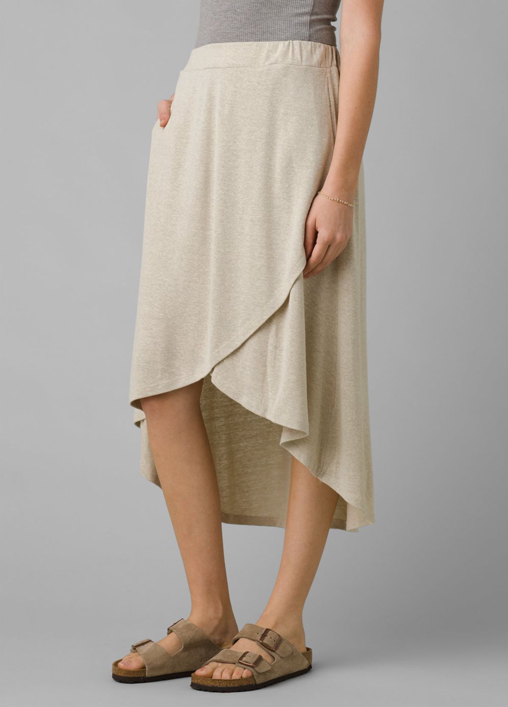 Beige Women's PrAna Tidal Wave Skirts | FTRVHU719