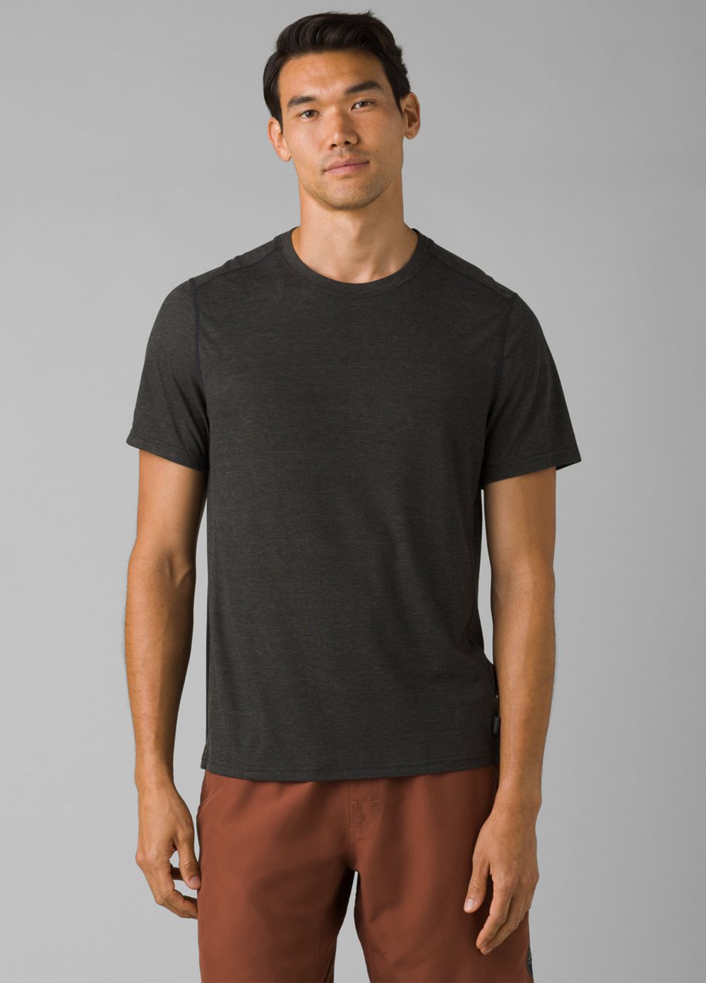 Black Men's PrAna Prospect Heights Crew T-Shirts | TPGMXW850