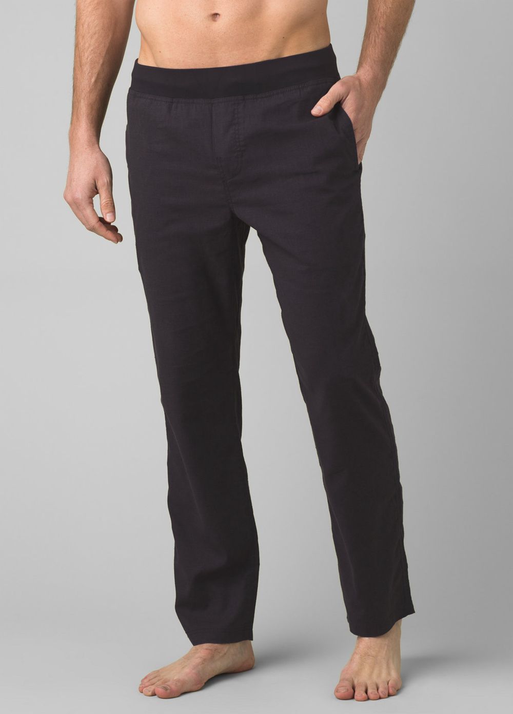 Black Men's PrAna Vaha Straight Pants | KQIHBS031