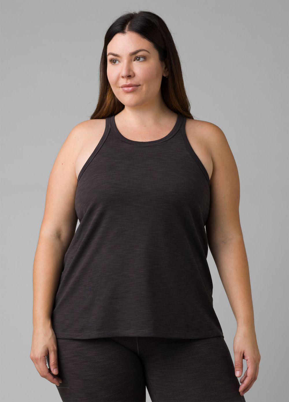 Black Women's PrAna Becksa Plus Tank Top | WUYMJS834