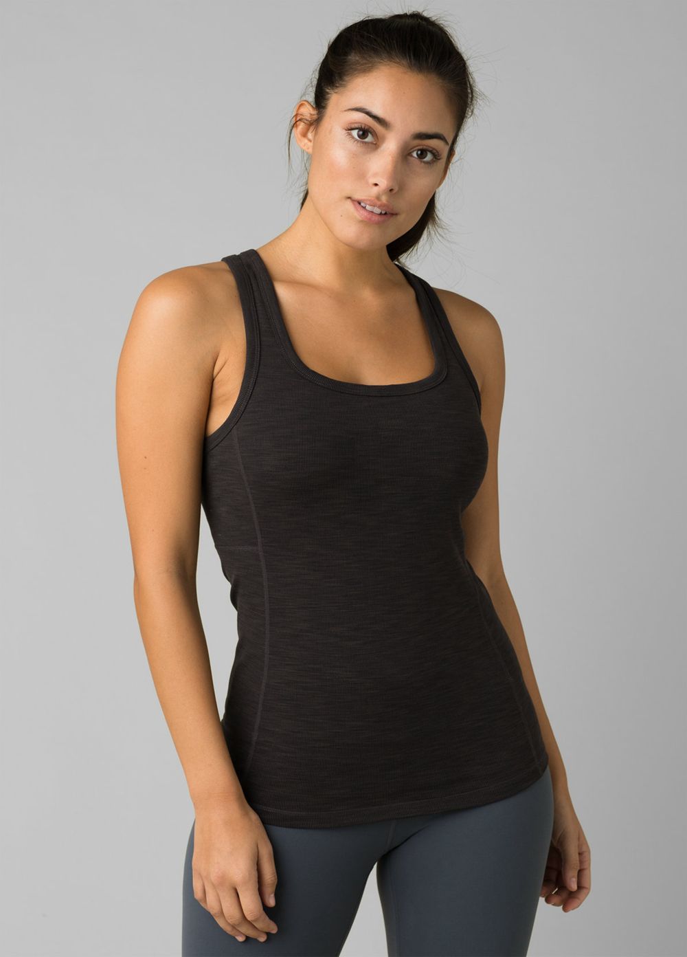 Black Women's PrAna Becksa Tank Top | DKLTME219