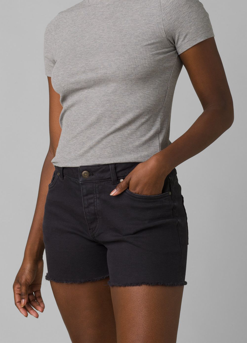 Black Women's PrAna Buxton Shorts | MUSOLQ789