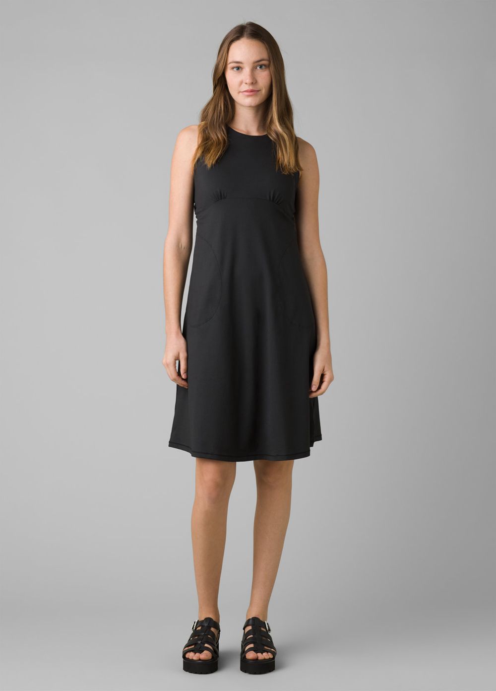 Black Women's PrAna Jewel Lake Dresses | AZBXRD518