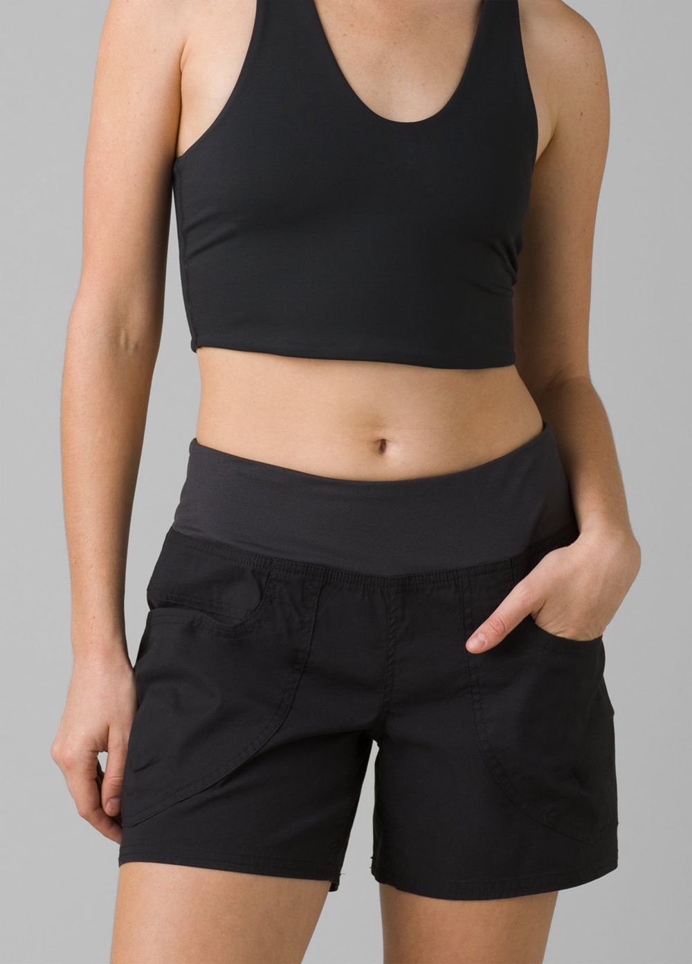 Black Women's PrAna Kanab Shorts | PAXWNE082