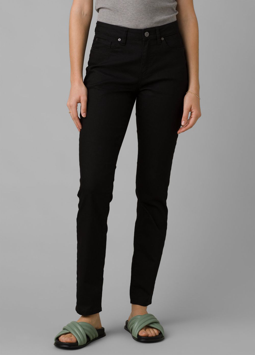 Black Women's PrAna Kayla High Rise Jeans | HRMXGW179