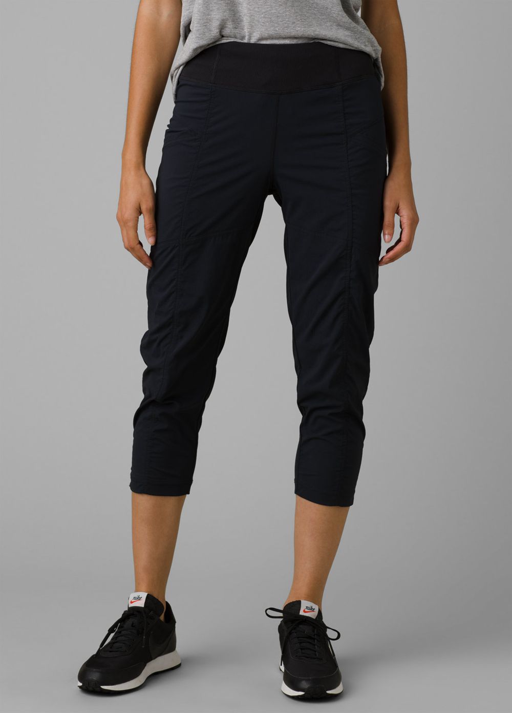 Black Women's PrAna Koen Capri Pants | BLVEZR617