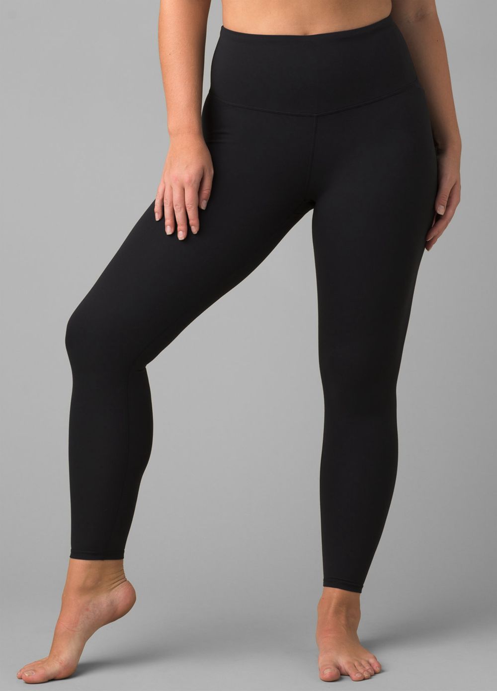 Black Women's PrAna Layna 7/8 Leggings | VHGTFM328