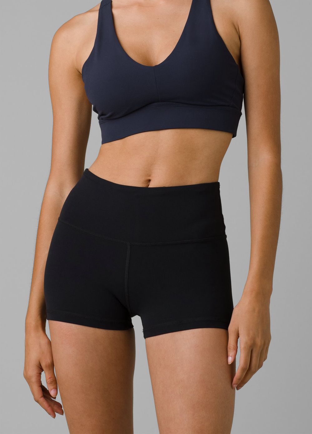 Black Women's PrAna Layna Shorts | PYMXGO148