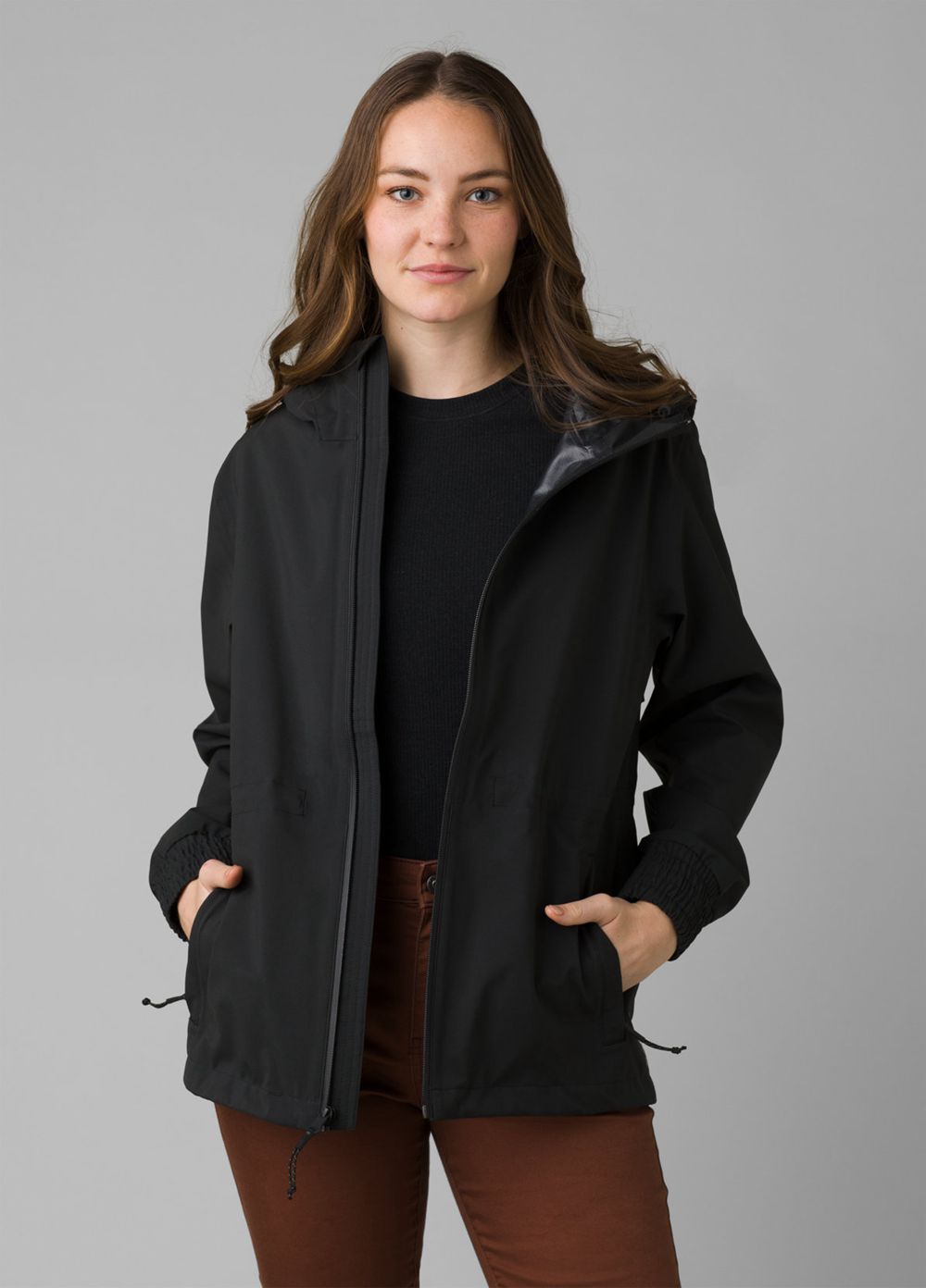 Black Women's PrAna Othello Falls Jackets | FNHJGL521