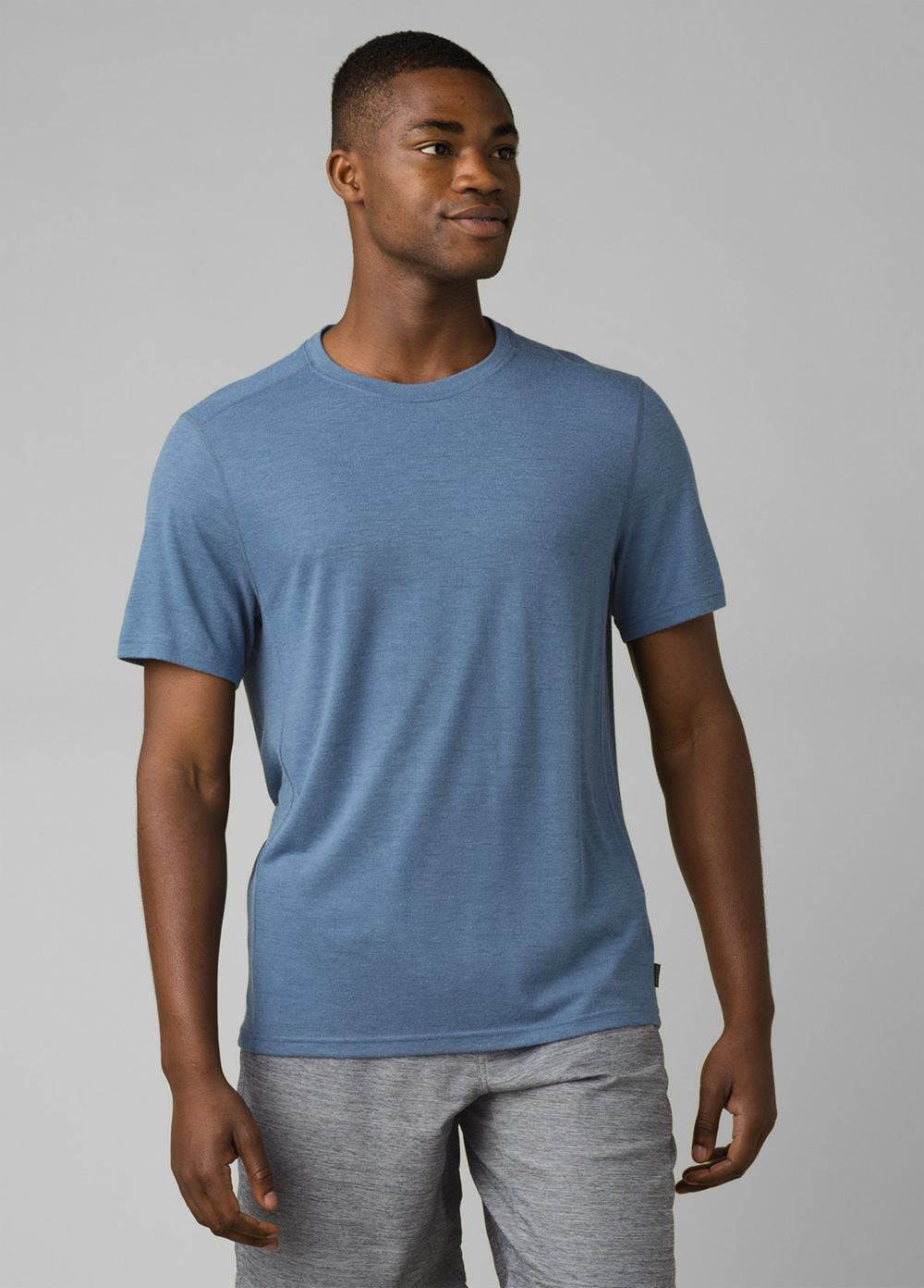 Blue Men's PrAna Prospect Heights Crew T-Shirts | ROCHYX361