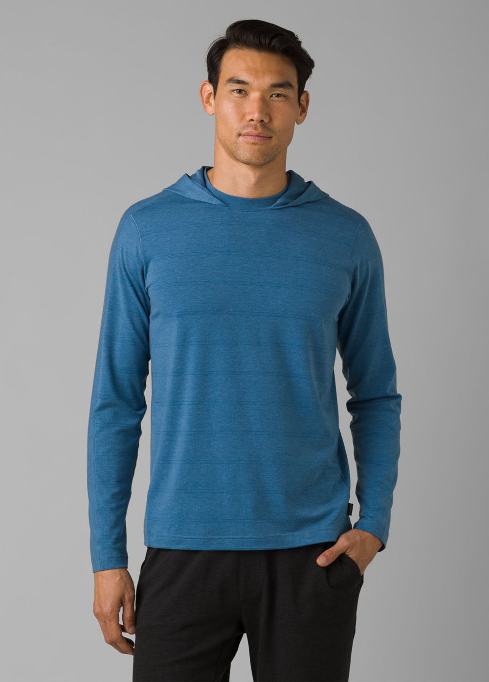 Blue Men's PrAna Watchtower Hoodie | RZHGLX430