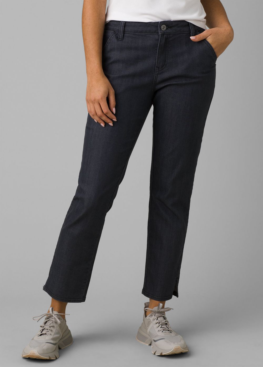 Blue Women's PrAna Kayla Crop Chino Pants | NRXZLD698