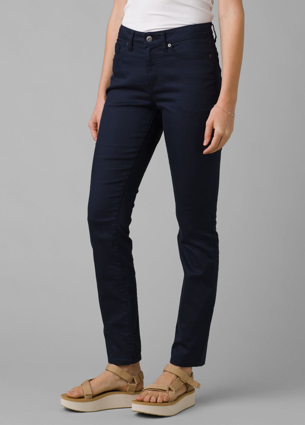 Blue Women's PrAna Kayla High Rise Jeans | IQRNOB367